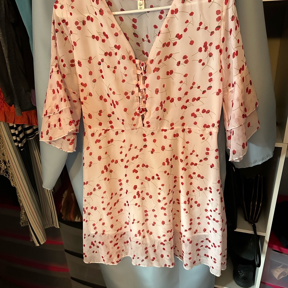 Floral V-Neck Women's Top